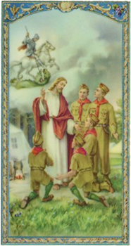 Boy Scout Holy Card